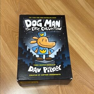 Scholastic Dog Man The Epic Collection Box set of 3 Hardcover Kids Books